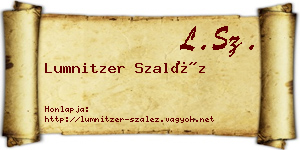 Lumnitzer Szaléz névjegykártya